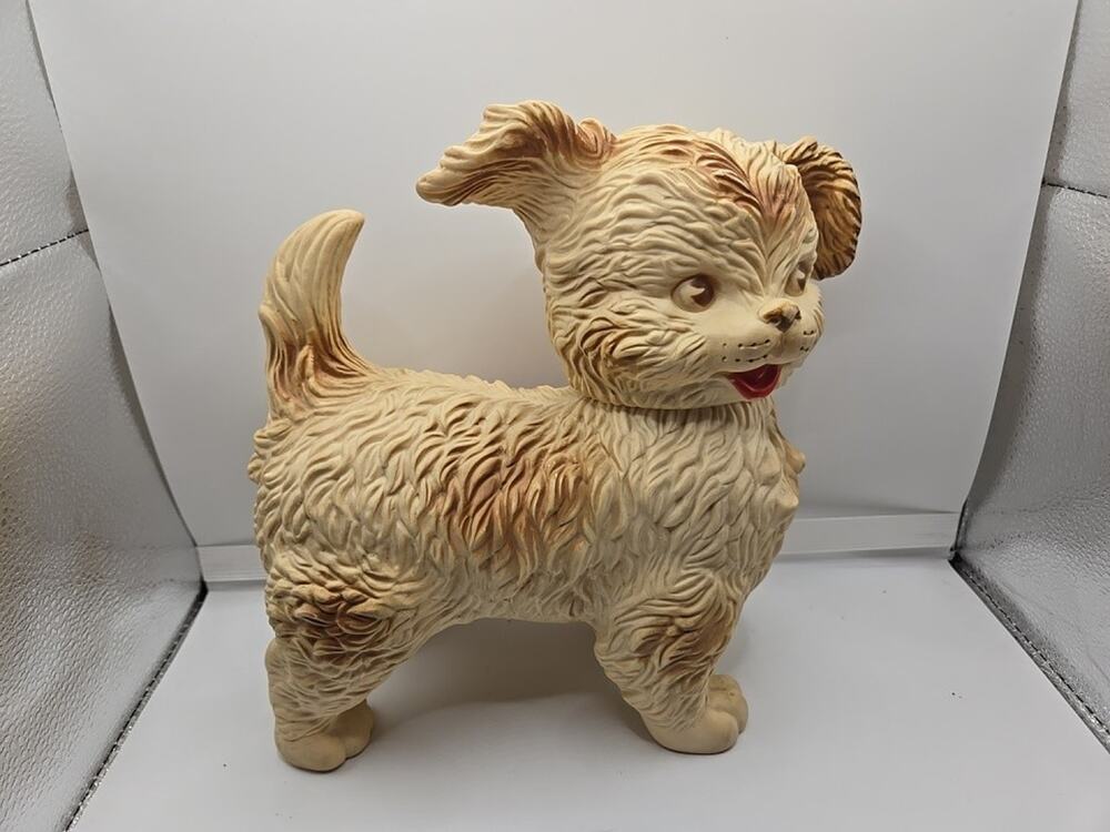 Vintage 1960’s Edward Mobley Dog Toy Sleepy Eyes And Squeaker Classic Nostalgic